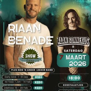 Riaan BenadƩ en Zaan Sonnekus live @ Snowflake Venue Potchefstroom