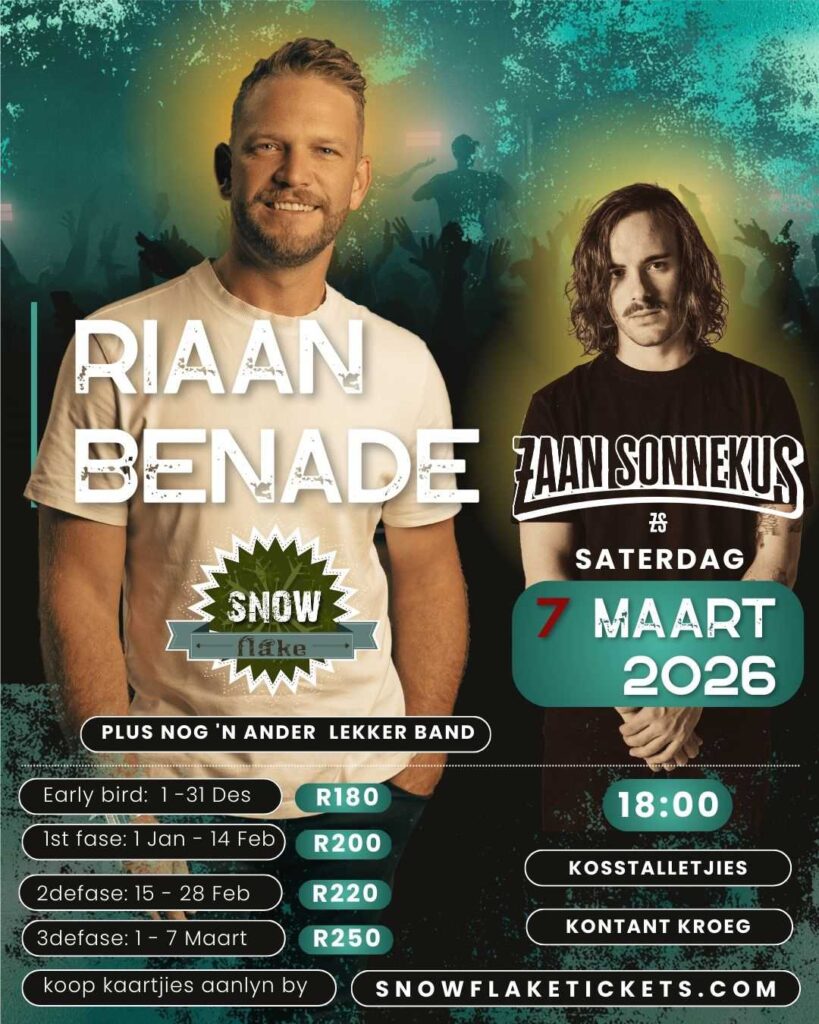 Riaan Benadé en Zaan Sonnekus live @ Snowflake Venue Potchefstroom